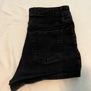 Wild fable high rise black jean shorts